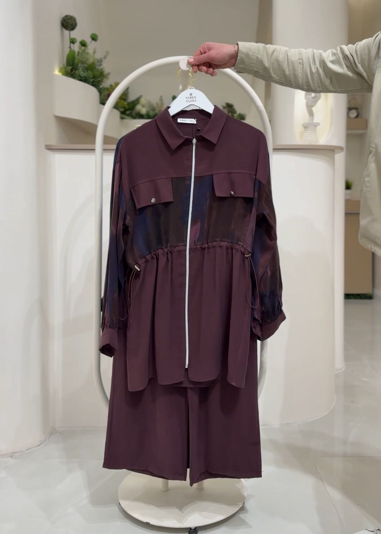 Spor Şık Tesettür Takım | Fermuarlı ve Ayarlanabilir Bel Detaylı