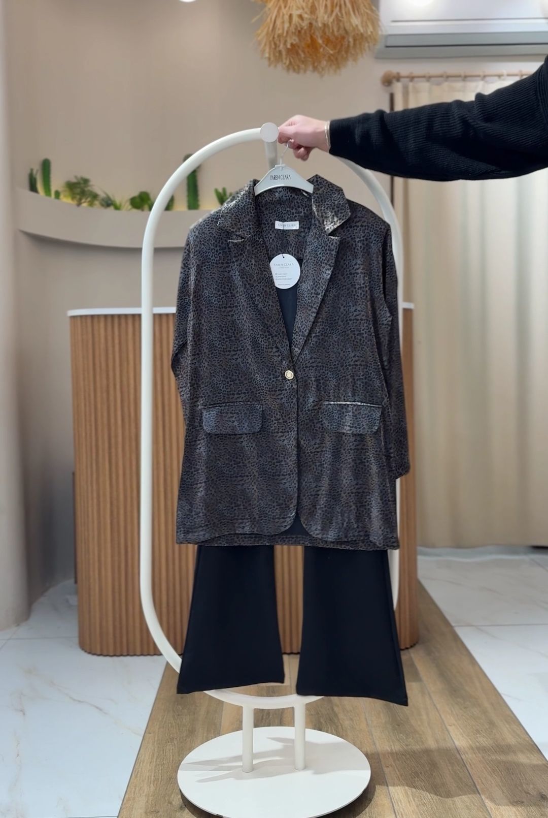 LEOPAR DETAYLI CEKETLİ TAKIM LEOPAR4 - 38