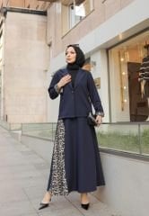 LEOPAR DETAYLI ETEKLİ TAKIM