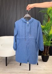 İLKBAHAR-YAZ SEZONU CEKET İNDİGO - L-XL