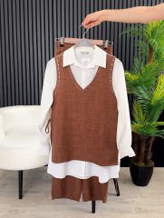 İLKBAHAR-YAZ SEZONU 3'LÜ TAKIM KAHVE - 46