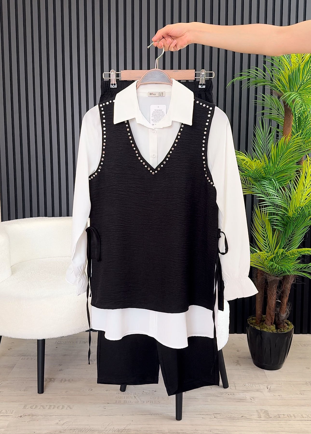 İLKBAHAR-YAZ SEZONU 3'LÜ TAKIM SİYAH - 40