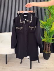 ZİNCİR DETAYLI  2'Lİ TAKIM SAKS - 42