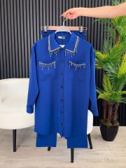 ZİNCİR DETAYLI  2'Lİ TAKIM SAKS - 42