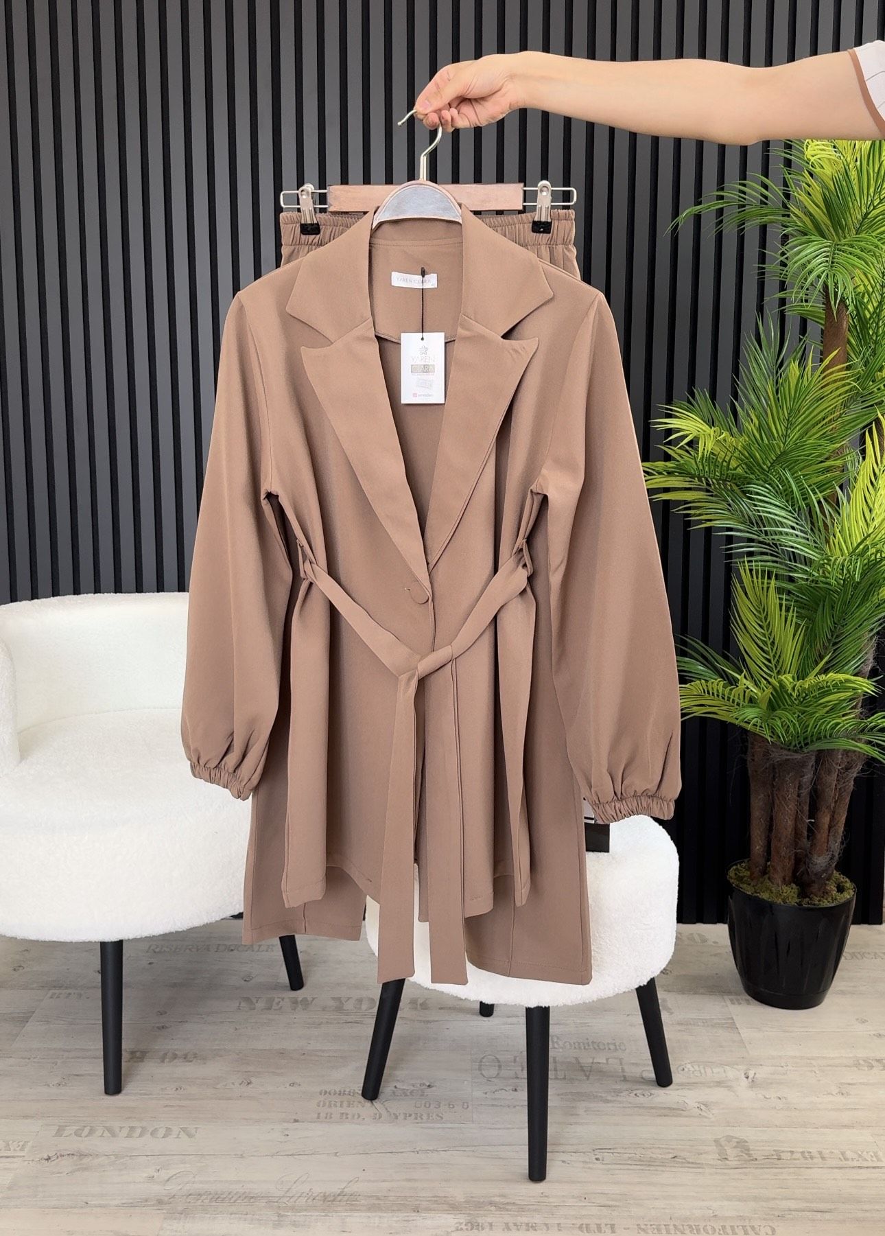 46 BEDEN BALON KOL CEKETLİ TAKIM