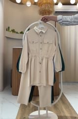 4 Mevsim Kumaş Tesettür Takım ( 1 BEDEN BÜYÜK ALIN )