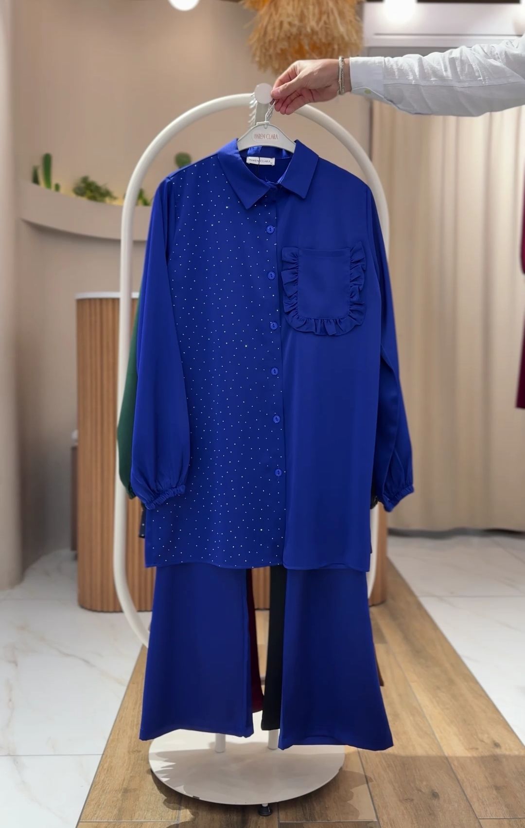 SATEN TAŞLI 2'Lİ TAKIM SAKS - 46