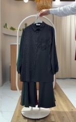 SATEN TAŞLI 2'Lİ TAKIM SİYAH - 40