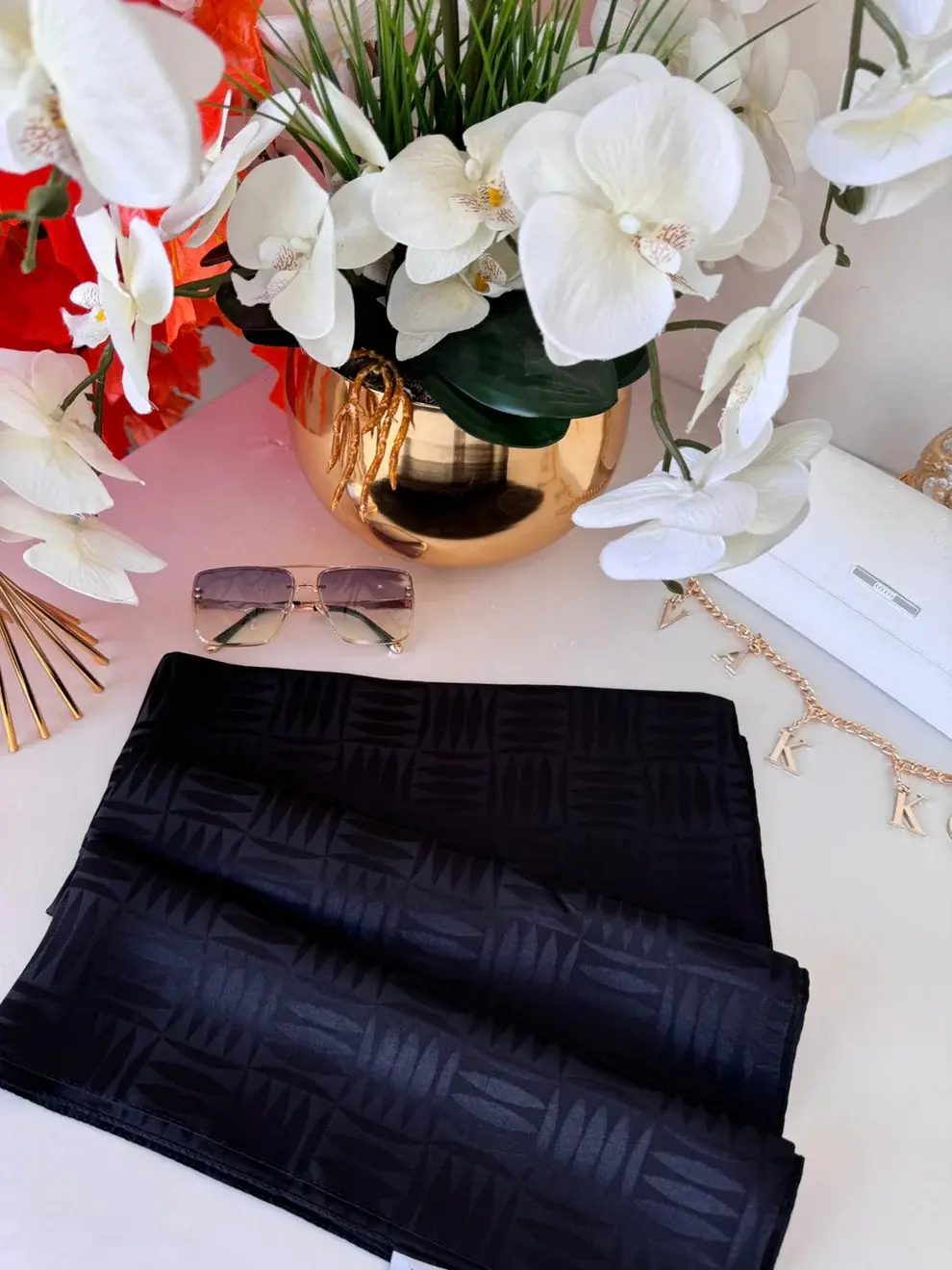 kibrit desen jakar ŞAL ( siyah )