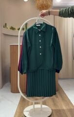 PLİSE DETAYLI ETEKLİ TAKIM