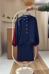 PLİSE DETAYLI ETEKLİ TAKIM