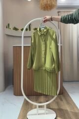 PLİSE DETAYLI ETEKLİ TAKIM