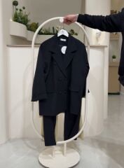 Yeni Sezon Blazer Ceket Pantolon Tesettür Takım SİYAH - 42-44