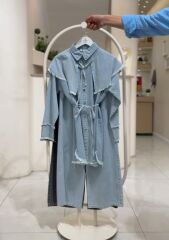 Katmanlı Yaka Detaylı Denim Takım ( YENİ SEZON  )