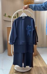 LUNARIA ÇİÇEK DETAYLI 2'Lİ TAKIM