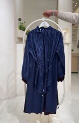 Belden Bağlamalı Jakarlı İkili Tesettür Takım