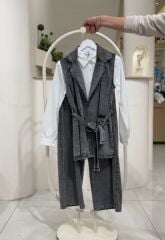 Modern Denim Yelekli 3’lü Tesettür Takım