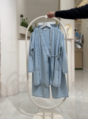 Kot İkili Takım – Rahat Kesim Denim Şıklık KAR YIKAMA - 38